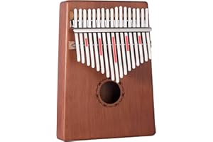 CHILLSILA Kalimba 17 Schlüssel - Kalimba Daumenklavier, mit Lernanleitung und Stimmhammer, tragbares Mbira Sanza afrikanisches Holz Finger-Klavier für Kinder Erwachsene Anfänger