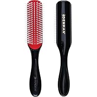 9-reihige Stylingbürste Mit Rundzähnen – Für Locken, Entwirren Und Kopfhautmassage, Bequemer Griff