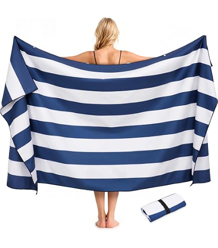 SummerSand Mikrofaser Strandtuch XL 200x100 cm - Sandfrei, Kompakt und Schnelltrocknend - Ideal als Strandhandtuch, Badehandtuch, Reisehandtuch und Saunatuch