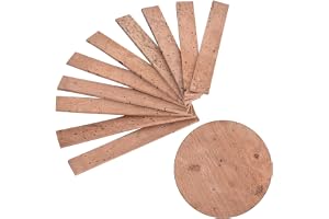 Kork för blockflöjt, kork för blockflöjt, klarinettkork, kork för klarinett, 10 stycken klarinetthalsfog korkplåt korkplattor hals korkplåt instrument reparationstillbehör klarinettbytessats klar
