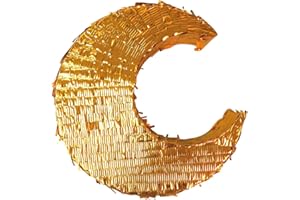 Peacock Supplies - Moon Pinata - Gold