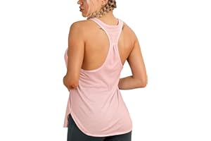 icyzone Canotta Sportiva da Donna Racerback Senza Maniche Top per Yoga Palestra Pilate