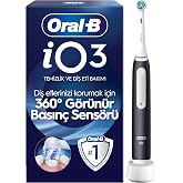 Oral-B iO - 3 فرش أسنان سوداء قابلة لإعادة الشحن/كهربائية، رأس فرشاة أسنان واحد، تصميم براون