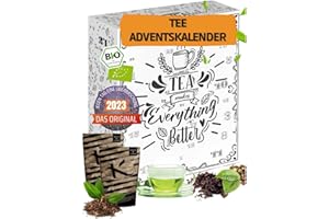 ‎[ BOXILAND ] [ Boxiland ] Premium Tee Adventskalender 2023 in BIO-Qualität feinste Teesorten für die Adventszeit I Tee Weihnachtskalender 2023