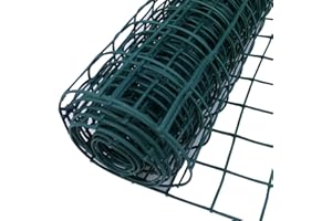 FOGLISH HOME & GARDEN Foglish Green Plastic Garden Fencing Mesh Netting Climbing Plants Vegetables Pets 5m x 0.5m x 50mm