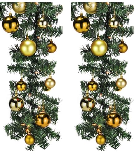 Weihnachtsgirlande 2 M Tannengirlande Mit LED 2,7m / 5m / 10m / 20m   Knstliche Weihnachtsdeko Fr Auen