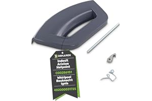 DEKAROX Türgriff Griff für Indesit Hotpoint Ariston C00286151 Whirlpool Bauknecht Ignis 482000031725 für Waschmaschinen wie WMG WMD WML FMG FMD