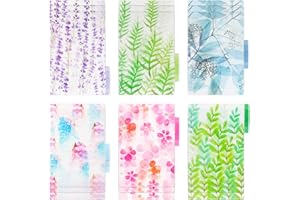 DAFUHAO 18 Pezzi Divisori A5 Binder Index Divisori Raccoglitore Indice 6 Fori Divisori Colorati Raccoglitori ad Anelli Plastica Divisorio per Taccuino, Diario di Viaggio Quotidiano