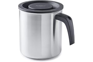 Betty Bossi Jarra medidora resistente al calor con tapa, 2 l, para medir y calentar directamente los líquidos en el horno, apta para lavavajillas.