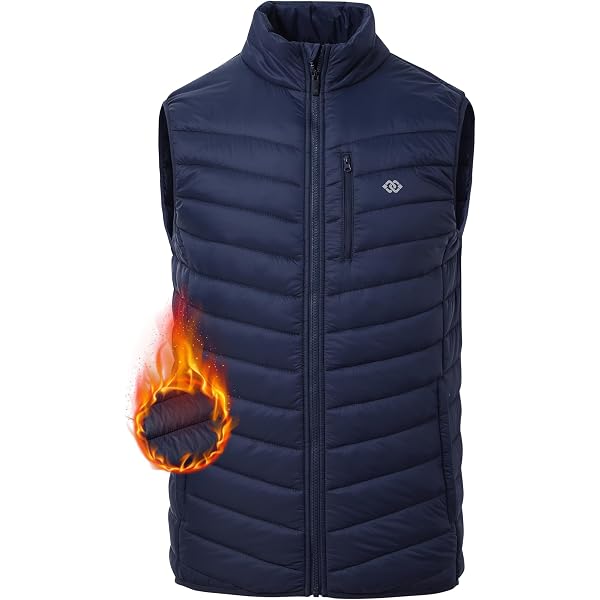 Gilet Homme 33,000ft Léger – Matelassé, Coupe-vent, Sans Manches | Pour Randonnée, Golf, Course à Pied