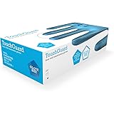 TouchGuard Blue Vinyl Disposable Gloves, Powder-Free, Box of 100, Small