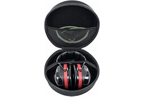 YIIWAY Twarde etui podróżne kompatybilne ze 3M Peltor Optime I/Optime II/Optime III/Bull's Eye/SportTac/Kid / X4A / X2AC1 X2, tylko etui - YC80084