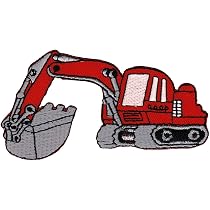 Betonmischer Aufnäher 5 X 8,9 Cm – Bügelbild, Patch Für Kleidung, Jacken, Rucksäcke, Inkl. Aufbügel-Anleitung