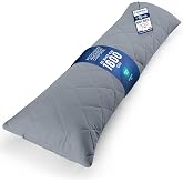 Utopia Bedding Padded Body Pillow 40x145cm Grey | Soft polyester filling, soft cover, versatile, easy care