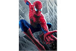 YOUYIDUN 5D DIY Diamond Art Kits,Movie superheroes Diamond Crystal Painting Kits Full Drill by Numbers, Diamond Rhinestone Cross Stitch Embroidery Painting for Kids Adults Gifts Home Wall Decorations