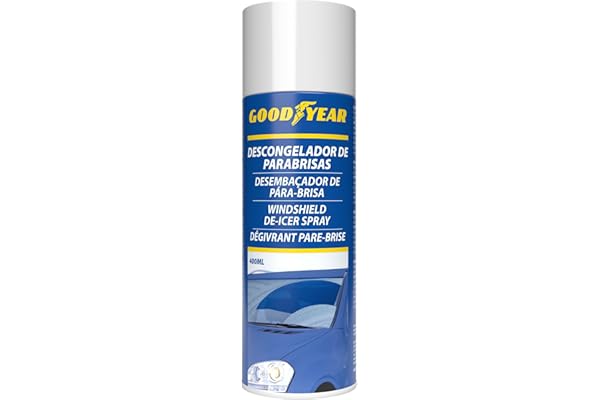 Spray Descongelador de Hielo y Escarcha de Parabrisas Goodyear 400 ml