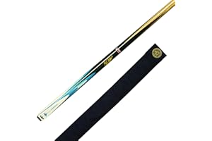 BCE Shockwave” Mark Selby Queue de Billard 145 cm Procédé 9.5mm (1/2) Snooker Unisex-Adult, Noir/Blue/Blanc, 57 inches