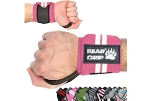 Bear Grip - Fascia di supporto per polsi durante il sollevamento pesi