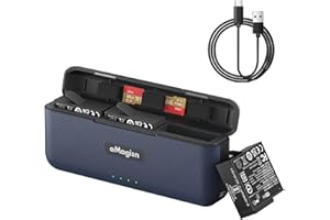 BeisDirect Cargador de batería para accesorios de cámara Insta360 Ace Pro/Ace, 3 canales, estación de carga rápida para tres baterías, puede almacenar 2 tarjetas SD, color negro