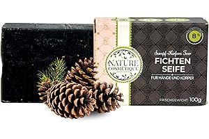 ‎NATURE COSMÉTIQUE MANUFAKTUR Nature Cosmétique® Solid Soap Marsh Pine - For Hands & Body - Handmade Natural Soap - Moisturising & Skin Care - Vegan, Palm Oil Free - Made in Germany