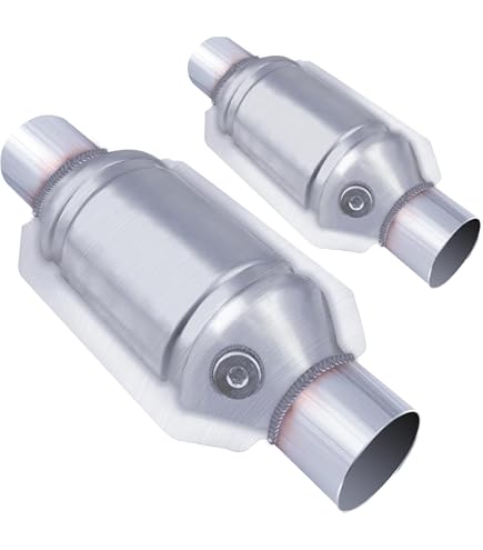 2PCS 2.5" Inlet/Outlet Catalytic Converter Weld-on For Ford F-150 5.4L 5.0L V8