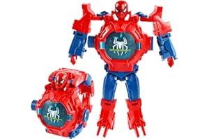 FXFOOT Reloj Digital para niños, Reloj de Pulsera con Proyector Digital, Reloj Electrónico con Dibujos Animados, Reloj Electrónico para Niños con 24 Proyecciones, Robot Reloj para Niños Niñas