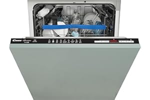 Candy Brava CDIN 2D620PB/E, Lavavajillas Integrable 60 CM, 16 Servicios, Wi-Fi, Alexa y Google Home, 9 Programas, Zoom 39', 43DB, Indicador Tiempo, Sal y Abrillantador, Inicio Diferido 23H