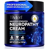 Neuropathy Cream - Extra Strength Nervous Cream for Feet, Legs, Neck, Back, Hands &amp; Body - Lightweight Plant Formula with Ref