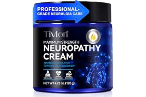 Neuropati Cream - Extra stark nervkräm för fötter, ben, nacke, rygg, händer och kropp - Lätt, vegetabilisk formel med svalkan