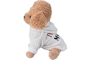 YWSTYllelty Hunde Kleidung für Kleine Hunde Hundepullover Kleine Hunde Fleece Pullover Hund Pullover Hund Hundemantel Hundejacke Hundepullover Xs Hundekleidung Kleine Hunde Hunde (White-A, S)