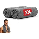 Wonkey Sporcu Fitness Antreman Havlusu 30x100 cm, Ultra Hafif ve Hızlı Kuruyan Mikrofiber Spor Havlu, Gym Boks Pilates Tenis 