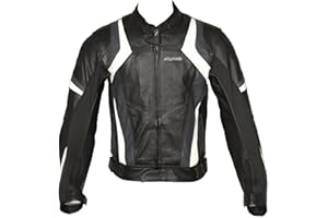 RKsports Mens Speed 7 Grey biker Leather Motorcycle Armoured Jacket