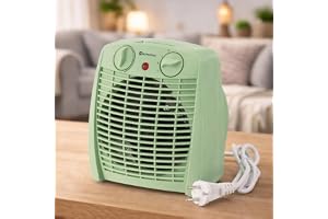 M Mimotec Green Comfort Mimotec elektrisk uppvärmning, 2 000 W, bärbar elektrisk uppvärmning, dubbel effekt 1 000/2 000 W, ty