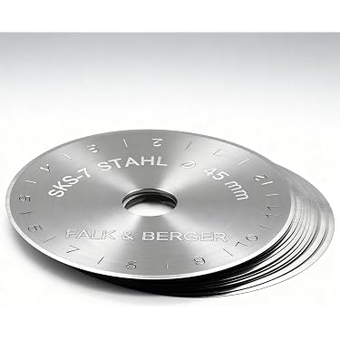 30 Stück Runde Rollschneiderklingen, 45 Mm – Perfekt Für Quilten, Nähen & Patchwork