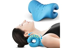 HADSOMUN Nacken-und Schulter-Relaxer,tragbares zervikales,Nackendehner,Nackenhaltungskorrektur,Chiropraktik-Kissen zur Linderung von Kiefergelenksschmerzen
