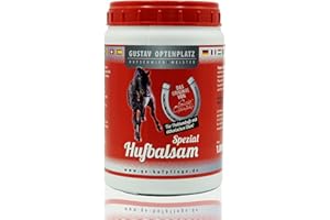 Gustav Optenplatz Hufbalsam Spezial farblos, Huffett für die tägliche Hufpflege mit pro Vitamin B5, Anti-Doping (1000ml)