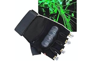 伟 祥 Guantes de rave, Guantes con luces en el dedo de la punta del partido, brillante traje guante Spotlight, colorido brillante caliente guantes temáticos noche fiesta festivales