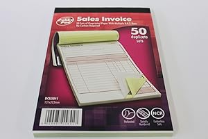 Pukka Pad Livre de factures autocopiant 137 x 203 mm