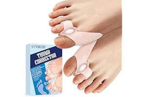 WAYMAYTECY Lot de 3 paires Blanc Correcteur Hallux Valgus,Séparateur Orteil en Silicone,Ecarteur Orteil Pour Détente du Gros Orteil,Correcteurs D'orteils pour Protection Orteils,Toe Spacer,Unisexe