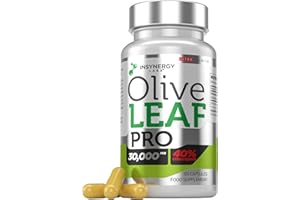 INSYNERGY LABS 30,000MG Olive Leaf Extract 40% Oleuropein (Maximum MG on Amazon) Wild Grown Spain Ultra-Premium Grade Olive Leaf Extract Capsules - Olive Leaf Supplement 60 Vegan Capsules