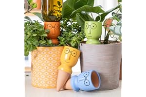 YWNYT 4pcs Plant Self Watering Spikes, Ceramic Automatic Plant Waterers Terracotta Self Watering Stakes Plant Watering Devices for Automatic Plant Flower Watering