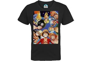 FRENCH UNICORN T-Shirt Enfant Mixte One Piece Equipage Pirate Selfie Manga Anime Japon