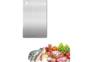 ORTVIAI Tabla de Cortar de Titanio, Nueva Tabla de Cortar de Titanio 2025, Multifunción, Grado Alimenticio de Doble Cara, para Garantizar el Sabor Original de Los Ingredientes