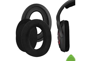 Geekria nauszniki zamiennik do Sennheiser GAME ONE, PC360, PC363D, PC373D, słuchawki nausznik/nauszniki/nakładki na uszy/części naprawcze (aksamit)