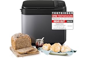 ‎PANASONIC Panasonic SD-YR2540 Premium Grau Vollautomatischer Brotbackautomat, horizontales Design und Hefespender, 32 automatische Programme, zwei Temperatursensoren, 13-Stunden-Zeitvorwahl, Grau