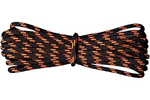 Fabmania® Laces Lacci Rotondi per Stivali - Lacci da 3,5 mm per Lavoro Camminata Escursionismo Trekking Uomo Donna (1 Paio)