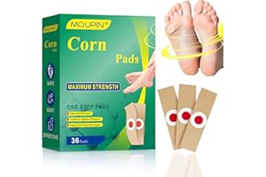 MQUPIN Durezas Pies Eliminar Verrugas, Removedor de Verrugas Maíz 36PCS, Ácido Salicílico Callos Pies Eliminar, Tratamiento de Pies para verrugas quitar durezas pies eliminar, Cura rápidamente