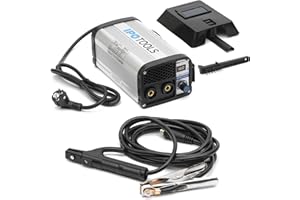 IPOTOOLS MMA-160R Elektroden Schweißgerät - IGBT Inverter Schweissgerät MMA/E-Hand mit 160 Amper/Digitale LCD Anzeige / 230V / Anti-Stick / Hot-Start / Arc-Force / Schutzschild / 7 Jahre Garantie