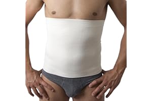 Beman 557 - Pancera in Lana Merinos e Cotone sulla Pelle Uomo Donna Contenitiva, Termocintura Scalda Pancia, Fascia Lombare Elastica, Supporto Schiena Anallergica H.31cm