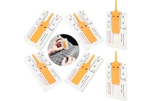 CHARSHIU 6 Pcs Reifenprofiltiefenmesser, 0-20 mm Tiefenmessschieber Profiltiefenmesser für Reifen, Kunststoff Reifenprofil Tiefenmesser, Tiefe Meter Vernier Tiefenmessschieber für Auto Motorrad Van SUV LKW Rad
